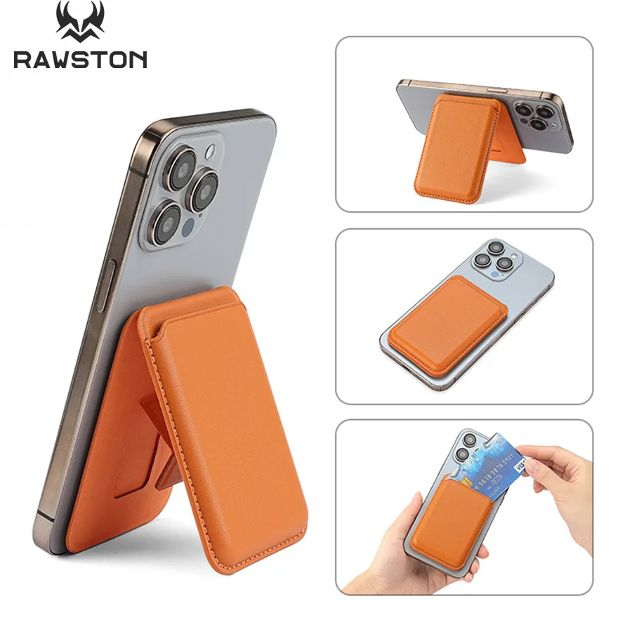 Kickstand Adjustable - حافظة جلدية مغناطيسية بمسند لهاتف آيفون