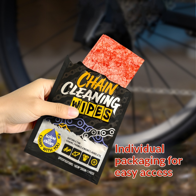 Grease Waterproof Bike - مناديل تنظيف سلاسل الدراجات قابلة لإعادة