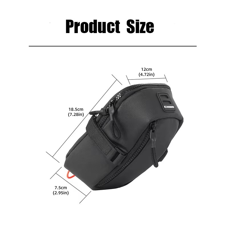 حقيبة سرج الدراجة مقاومة للماء - مراجعة Saddle Bag Under Seat وسعره