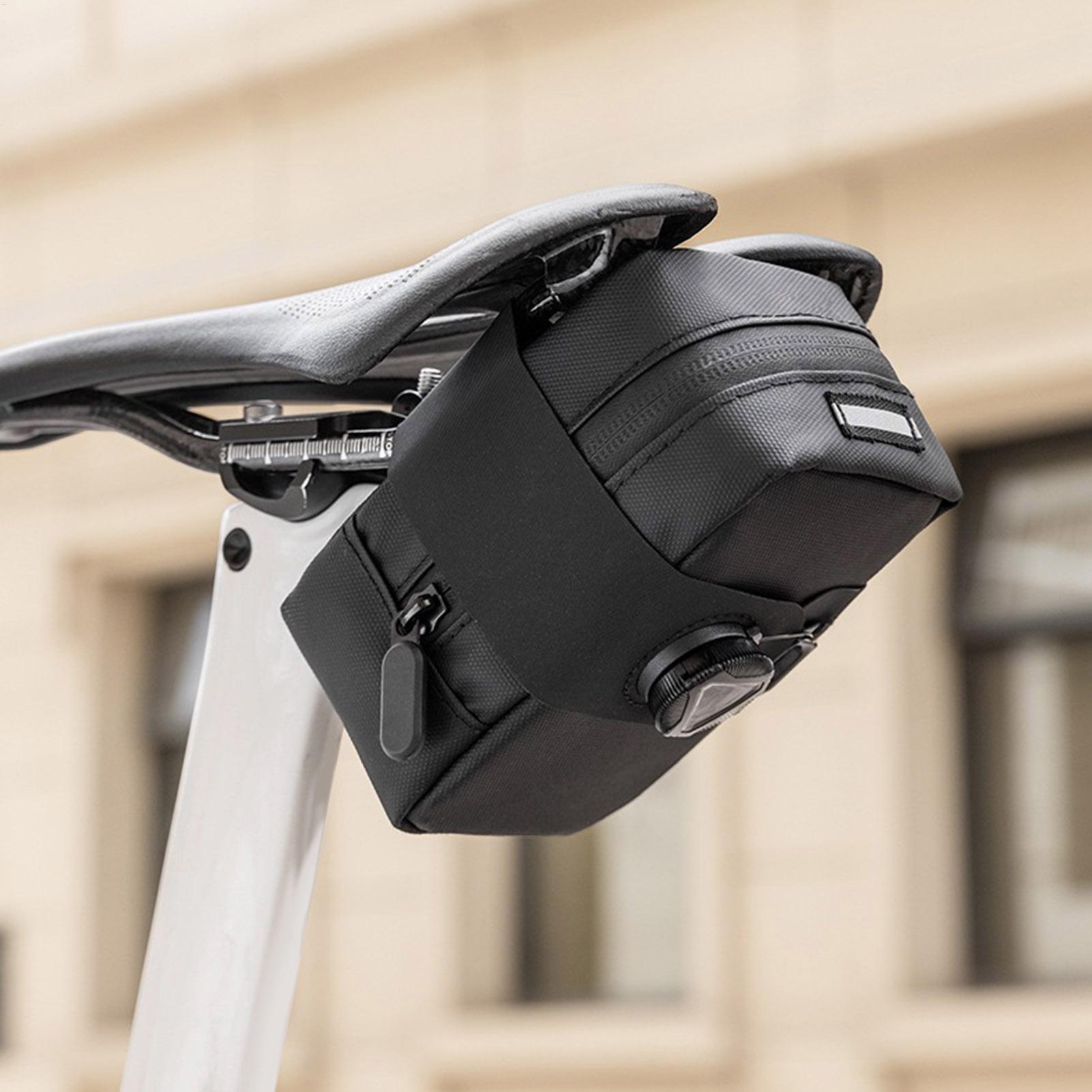 حقيبة سرج للدراجة بقفل دوار تح - مراجعة Saddle Bag Under Seat وسعره